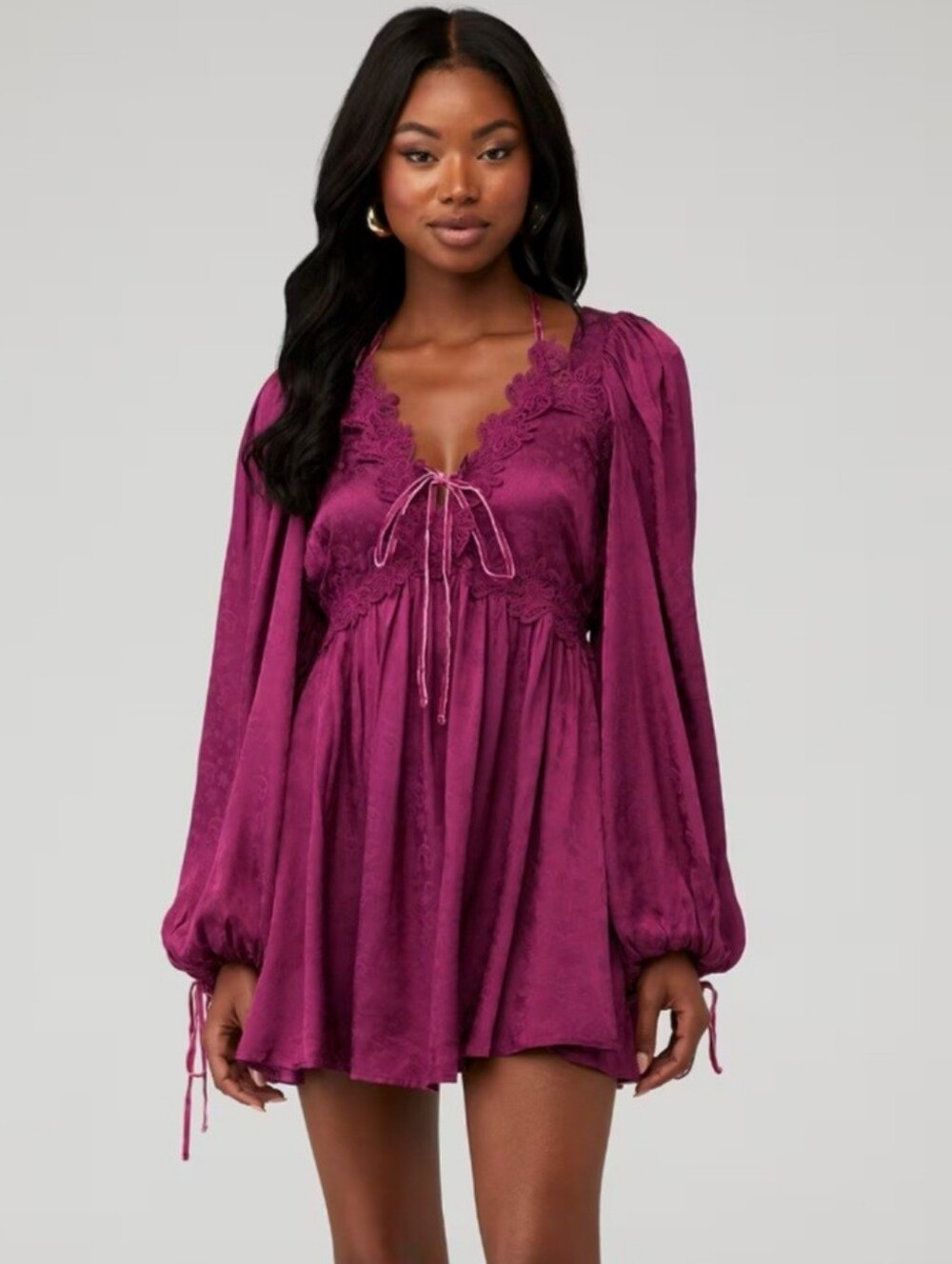 For Love & Lemons Henley Mini Dress Sz. SM $259